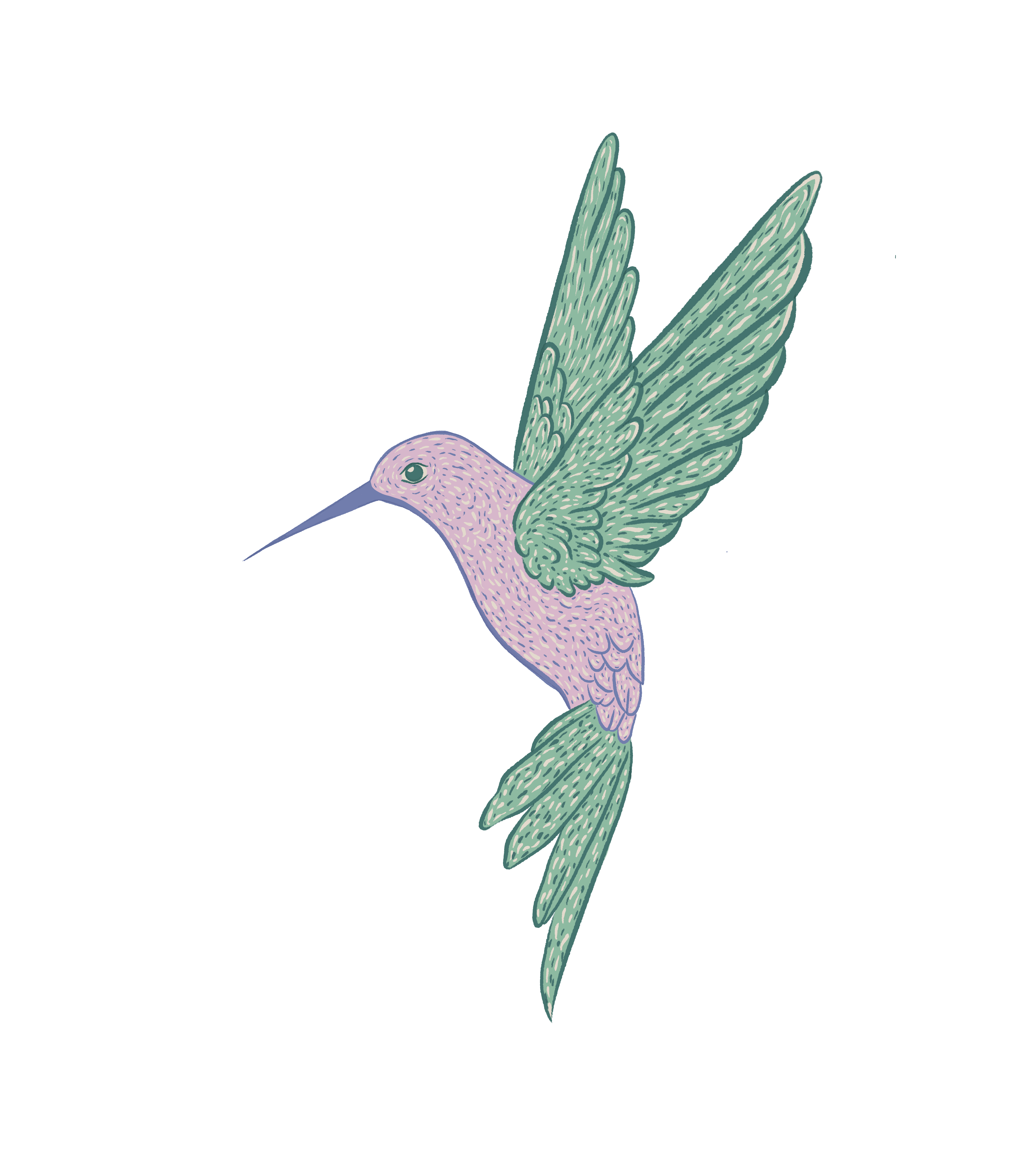 Colibri - Inspiración de los jardines de Giverny